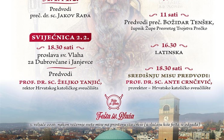 Proslava sv. Blaža u Zagrebu